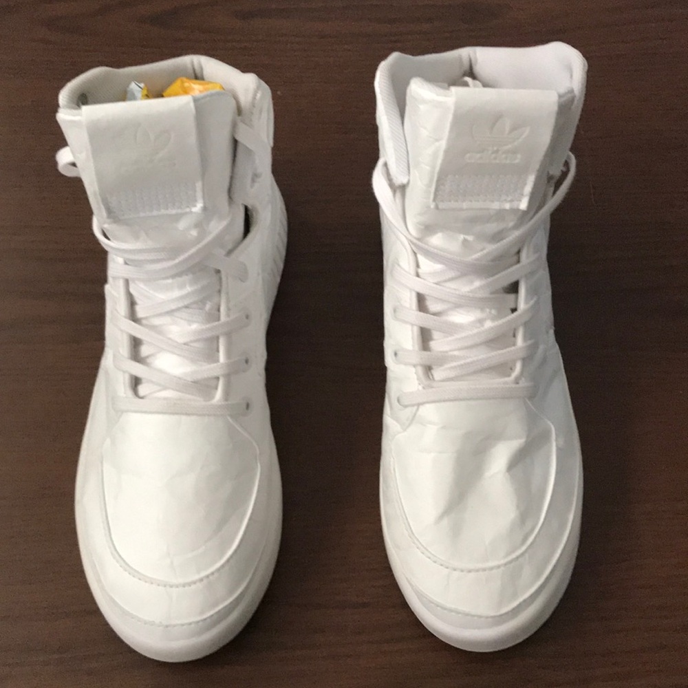 Adidas White Tubular Invaders 2.0 Hightops
